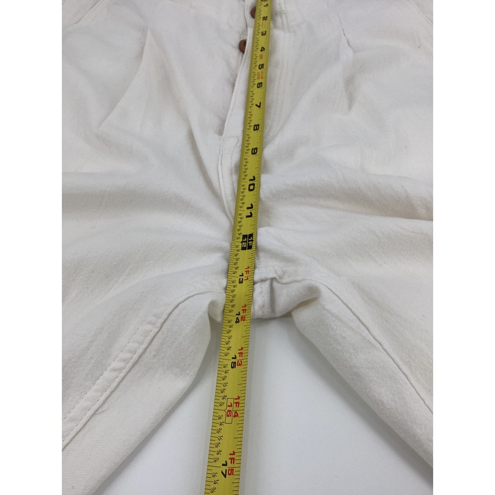 Polo Ralph Lauren White Cotton Twill High Waist Curved Leg Carrot Pants 4 NWOT - Picture 12 of 14